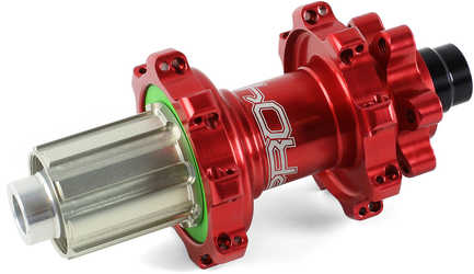 Baknav Hope Pro 4 Straight Pull IS 32H 12 x 142 mm Shimano/SRAM aluminium röd från Hope