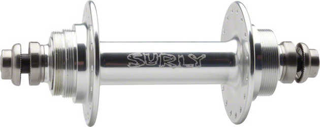 Baknav Surly Ultra New 32H 130 mm fixed/frihjul silver från Surly