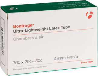 Slang Bontrager Ultra-Lightweight Latex 25/30-622 racerventil 48 mm från Bontrager