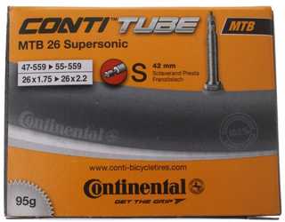 Slang Continental MTB 26 Supersonic 47/55-559 racerventil 42 mm från Continental
