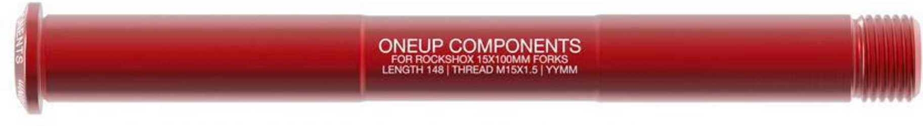 Stickaxel OneUp Rock Shox 15 x 100 mm fram röd från OneUp
