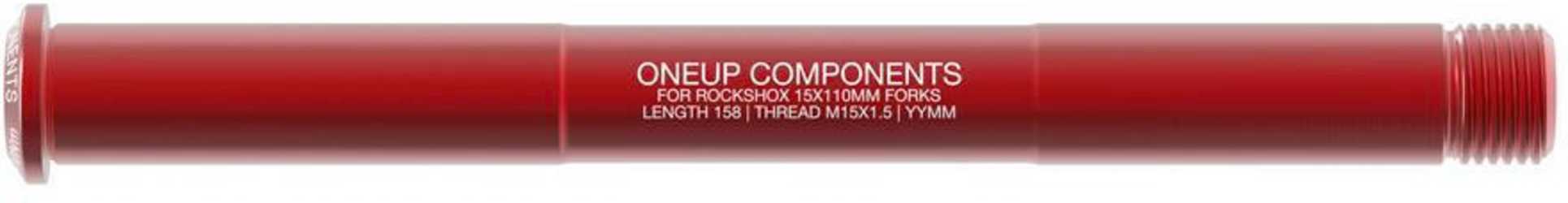 Stickaxel OneUp Rock Shox 15 x 110 mm Boost fram röd från OneUp