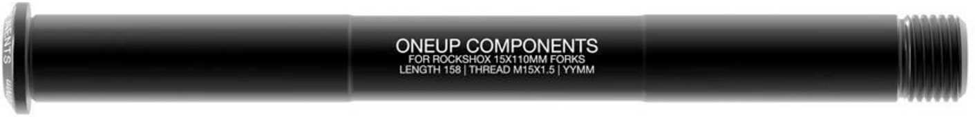 Stickaxel OneUp Rock Shox 15 x 110 mm Boost fram svart