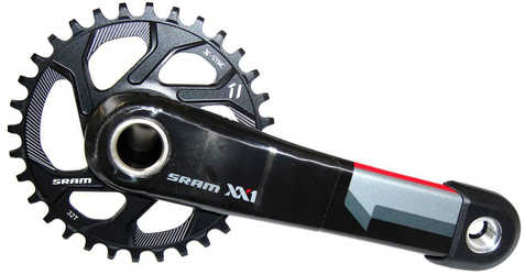 Vevparti SRAM XX1 1 x 11 växlar GXP q-faktor 168 mm direct mount 32T 170 mm svart/röd från SRAM