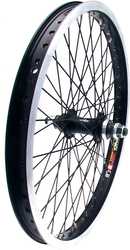 Bakhjul BMX 406 mm 20" 14 mm axel 48 ekrar svart från Noname