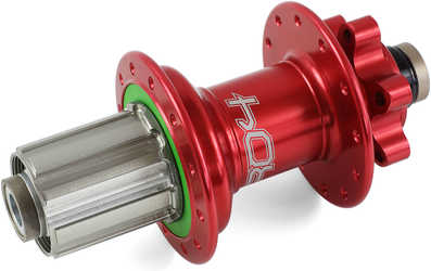 Baknav Hope Pro 4 IS 24H TA10 x 135 mm Shimano/SRAM stål röd från Hope