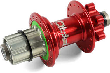 Baknav Hope Pro 4 IS 28H 12 x 135 mm Shimano/SRAM aluminium röd från Hope