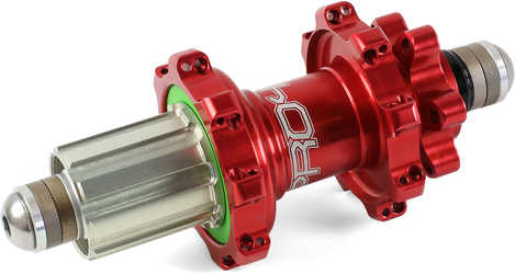 Baknav Hope Pro 4 Straight Pull IS 32H 10 x 135 mm Shimano/SRAM aluminium röd från Hope