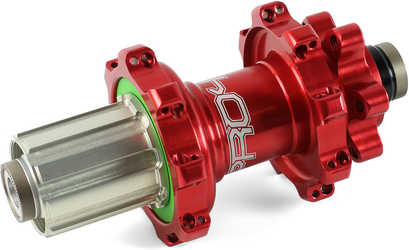 Baknav Hope Pro 4 Straight Pull IS 32H TA10 x 135 mm Shimano/SRAM aluminium röd från Hope