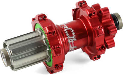 Baknav Hope Pro 4 Straight Pull IS 32H TA10 x 135 mm Shimano/SRAM stål röd från Hope