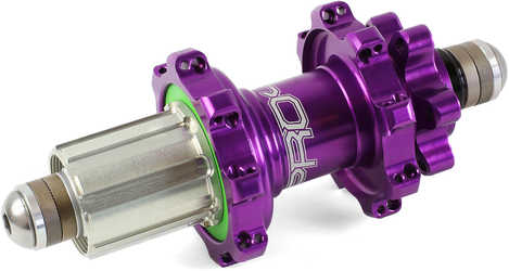 Baknav Hope Pro 4 Straight Pull IS 32H 10 x 135 mm Shimano/SRAM aluminium lila från Hope