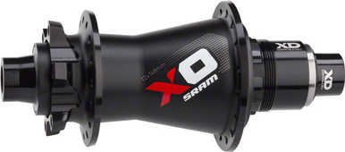 Baknav SRAM X0 Boost skivbroms IS 32H 148 mm svart/röd XD 11-12