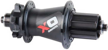 Baknav SRAM X0 skivbroms IS 32H 135 mm svart/röd