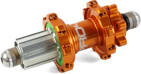 Baknav Hope Pro 4 Straight Pull IS 32H 10 x 135 mm Shimano/SRAM aluminium orange från Hope