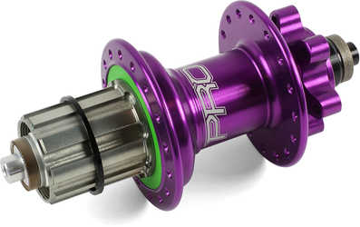 Baknav Hope Pro 4 IS 28H QR10 x 135 mm Shimano/SRAM stål lila från Hope