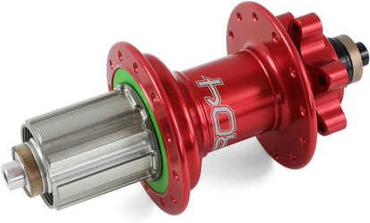 Baknav Hope Pro 4 IS 24H QR10 x 135 mm Shimano/SRAM stål röd från Hope