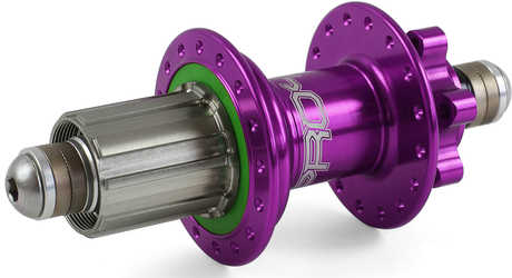 Baknav Hope Pro 4 IS 32H 10 x 135 mm Shimano/SRAM stål lila från Hope