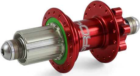 Baknav Hope Pro 4 IS 36H 10 x 135 mm Shimano/SRAM aluminium röd från Hope