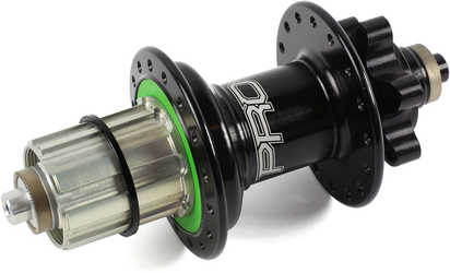 Baknav Hope Pro 4 IS 28H QR10 x 135 mm Shimano/SRAM aluminium svart från Hope