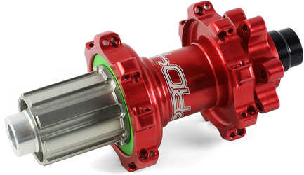 Baknav Hope Pro 4 Straight Pull IS 32H 12 x 142 mm Shimano/SRAM stål röd från Hope