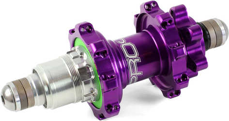 Baknav Hope Pro 4 Straight Pull IS 32H 10 x 135 mm SRAM XD lila från Hope