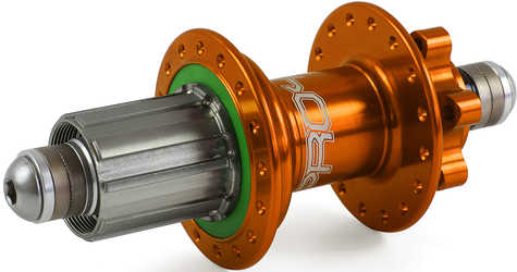 Baknav Hope Pro 4 IS 36H 10 x 135 mm Shimano/SRAM stål orange från Hope