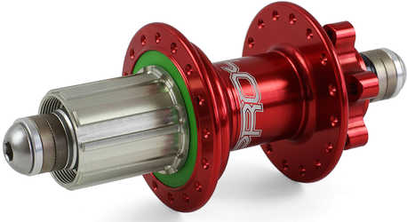 Baknav Hope Pro 4 IS 32H 10 x 135 mm Shimano/SRAM aluminium röd från Hope