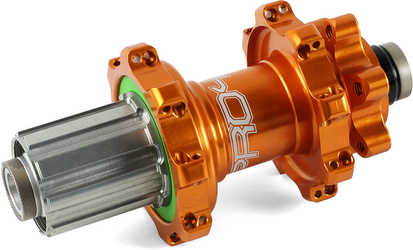 Baknav Hope Pro 4 Straight Pull IS 32H 12 x 135 mm Shimano/SRAM stål orange från Hope