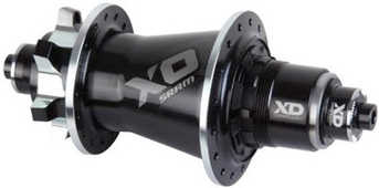 Baknav SRAM X0 skivbroms IS 28H 135 mm svart/silver XD 11-12