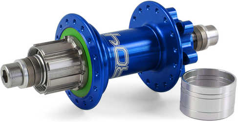 Baknav Hope Pro 4 Trial/Single Speed IS 36H 10 x 135 mm Shimano/SRAM stål blå från Hope