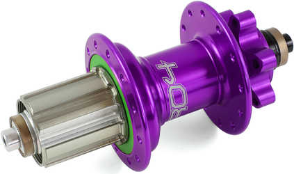 Baknav Hope Pro 4 IS 24H QR10 x 135 mm Shimano/SRAM stål lila från Hope
