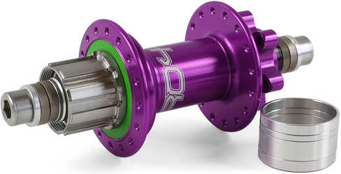 Baknav Hope Pro 4 Trial/Single Speed IS 36H 10 x 135 mm Shimano/SRAM stål lila från Hope