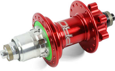 Baknav Hope Pro 4 IS 28H QR10 x 135 mm SRAM XD röd från Hope