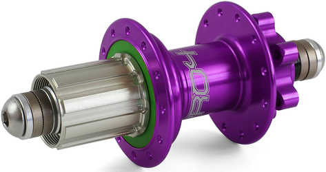 Baknav Hope Pro 4 IS 24H 10 x 135 mm Shimano/SRAM aluminium lila från Hope