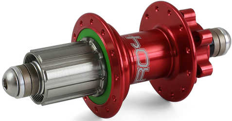 Baknav Hope Pro 4 IS 24H 10 x 135 mm Shimano/SRAM stål röd från Hope