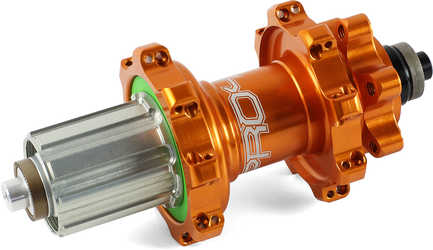 Baknav Hope Pro 4 Straight Pull IS 32H QR10 x 135 mm Shimano/SRAM aluminium orange från Hope