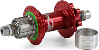 Baknav Hope Pro 4 Trial/Single Speed IS 32H 10 x 135 mm Shimano/SRAM stål röd