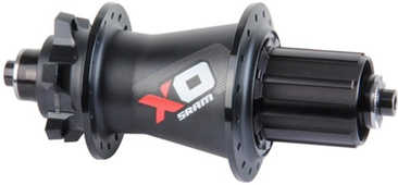 Baknav SRAM X0 skivbroms IS 28H 135 mm svart/röd