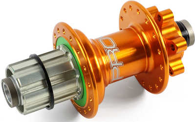 Baknav Hope Pro 4 IS 28H 12 x 135 mm Shimano/SRAM aluminium orange från Hope