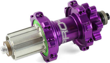 Baknav Hope Pro 4 Straight Pull IS 32H QR10 x 135 mm Shimano/SRAM aluminium lila från Hope