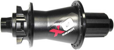 Baknav SRAM X0 Boost skivbroms IS 32H 148 mm svart/röd