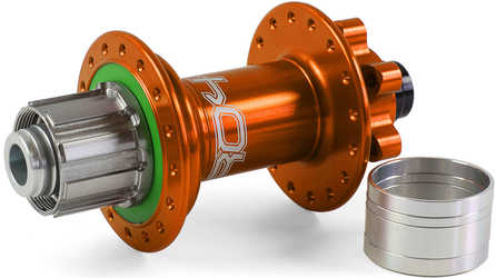 Baknav Hope Pro 4 Trial/Single Speed IS 36H 12 x 135 mm Shimano/SRAM stål orange från Hope