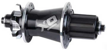 Baknav SRAM X0 skivbroms IS 32H 135 mm svart/silver