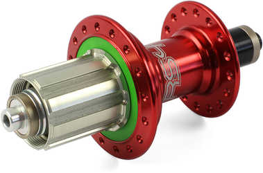Baknav Hope RS4 28H 10 x 135 mm Shimano/SRAM aluminium röd från Hope