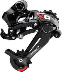 Bakväxel SRAM X0 Type 2, 10 växlar, short cage, röd från SRAM