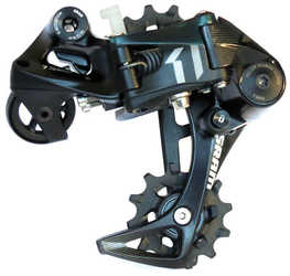 Bakväxel SRAM X01 DH type 3.0, 7 växlar, medium cage, svart/grå från SRAM