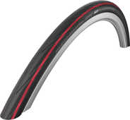 Däck Schwalbe Lugano K-Guard Silica 25-622 vikbart svart/röd