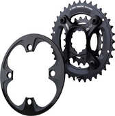 Drev SRAM X0 GPX set med kedjeskydd 104/64 bcd 10 växlar 38/24T svart