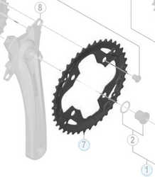 Drev Shimano Alivio FC-M4000 96 bcd 3 x 9 växlar 40T från Shimano