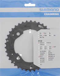 Drev Shimano SLX FC-M675 AK 64 bcd 10 växlar 38T svart från Shimano